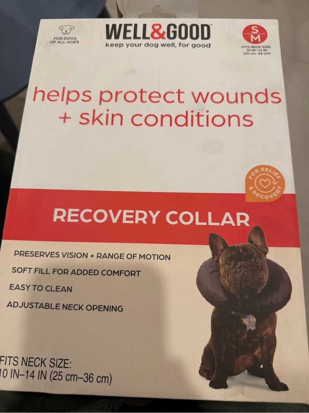 Well & Good Recovery Collar for Dogs - Black
